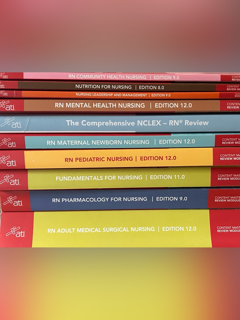 ATI Nursing Books (10 total)